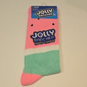 Jolly Rancher Pink and Green Socks